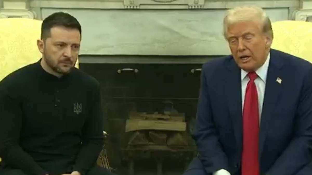 Trump-Zelensky Clash: మీ వల్లె మూడో ప్రపంచ యుద్ధం..జెలెన్‌స్కీపై ట్రంప్ ఫైర్, ఇద్దరి మధ్య వాగ్వాదం, వైరల్‌గా మారిన వీడియో