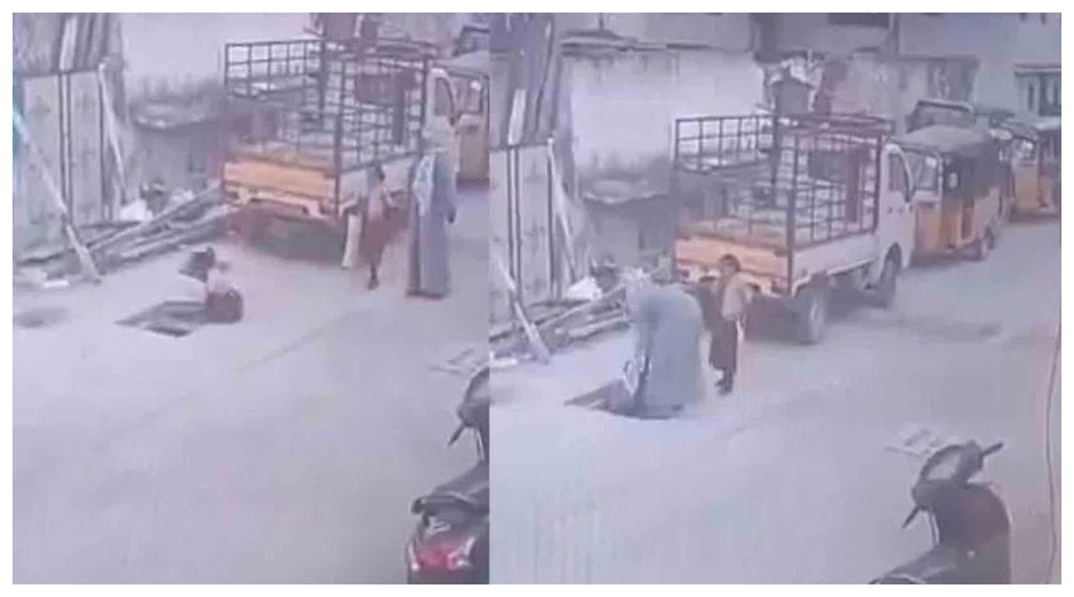 Hyderabad: షాకింగ్ వీడియో ఇదిగో..రోడ్డు మీద తెరచి ఉన్న మ్యాన్‌హోల్‌లో పడిన చిన్నారి, తల్లి అప్రమత్తతో ప్రాణాలతో బయటకు.. హైదరాబాద్‌లోని యాకుత్‌పురా ప్రాంతంలో ఘటన