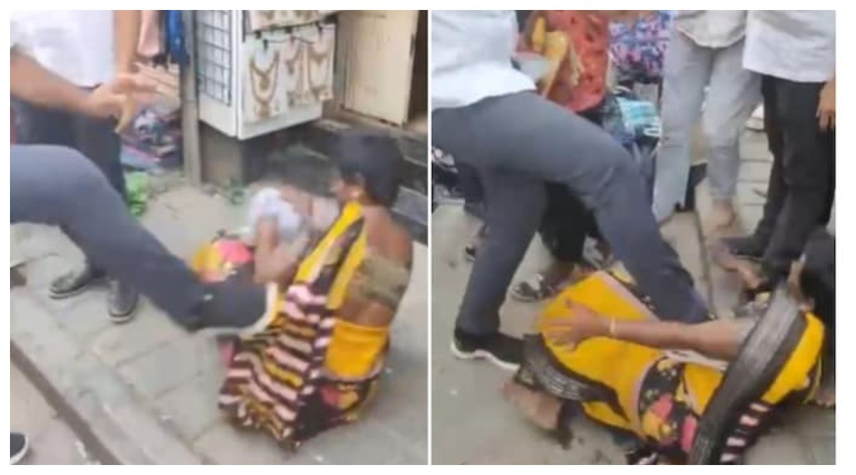 Bengaluru: బెంగుళూరులో దారుణం, చీరలు చీరలు దొంగిలించిందని మహిళను నడిరోడ్డుపైకి ఈడ్చుకొచ్చి దారుణంగా కొట్టిన షాపు యజమాని, మహిళతో పాటు యజమానికి కూడా అరెస్ట్
