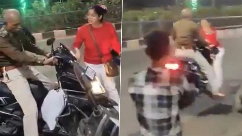 Patna Shocker: షాకింగ్ వీడియో ఇదిగో, పాట్నాలో గర్భిణీ స్త్రీని స్కూటర్‌తో లాక్కెళ్లిన పోలీసు, కారణం ఏంటంటే..