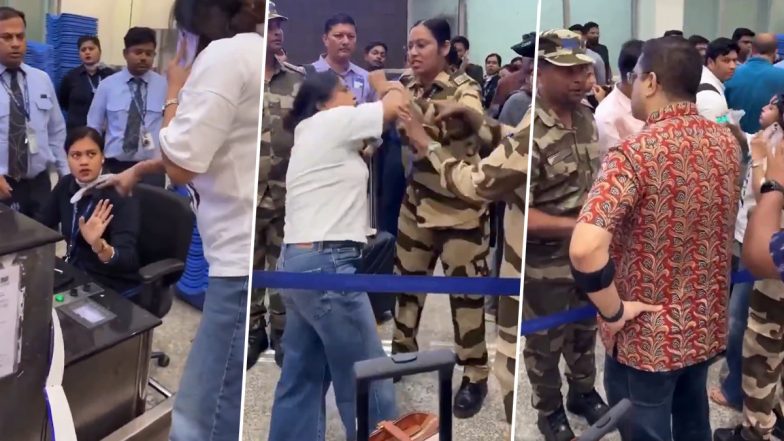IndiGo Flight Cancelled: వీడియో ఇదిగో..ఫ్లైట్ క్యాన్సిల్ కావడంతో లగేజ్ బెల్ట్‌పైకి ఎక్కిన మహిళ.. ఫ్లైట్ రద్దుతో సహనం కోల్పోయి ఇండిగో డెస్క్ వద్ద రచ్చ రచ్చ..