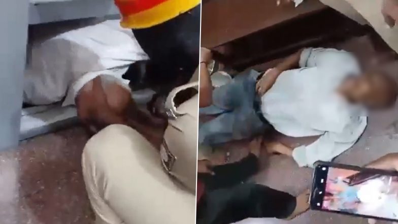 Shivamogga Temple Tragedy: షాకింగ్ వీడియో ఇదిగో.. శివమొగ్గ ఆలయంలో లిఫ్ట్ కింద చిక్కుకుని రిటైర్డ్ ఇంజినీర్ మృతి.. భద్రతా లోపాలపై విచారణ జరుపుతున్న పోలీసులు