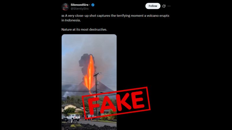 Anak Krakatau Volcano Eruption: పట్టణం పక్కనే అగ్నిపర్వత విస్ఫోటనం.. 'అనక్ క్రాకటౌ' వైరల్ వీడియో నకిలీదని స్పష్టం చేసిన ఫ్యాక్ట్-చెక్