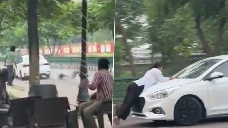 Lucknow Viral Video: షాకింగ్ వీడియో ఇదిగో.. అడ్డుగా ఉందని మహిళను కారు బానెట్‌పై ఈడ్చుకెళ్లిన మాజీ ప్రియుడు.. నిందితుడిని అరెస్ట్ చేసిన లక్నో పోలీసులు