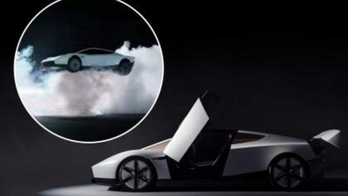 Tesla Roadster Flying Car: టెస్లా రోడ్‌స్టర్ ఫ్లయింగ్ కారు వచ్చేసింది.. కొన్ని సెకన్ల పాటు గాలిలోనే ఉండిపోయిన కారు.. వీడియో ఇదిగో..