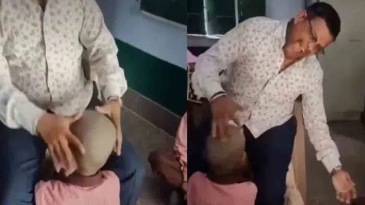 Viral Classroom Video: అది తల అనుకున్నావా.. తబలా అనుకున్నావా సామి.. విద్యార్థి గుండుపై తబలా వాయించిన టీచర్‌.. వీడియో వైరల్‌ కావడంతో సస్పెండ్‌