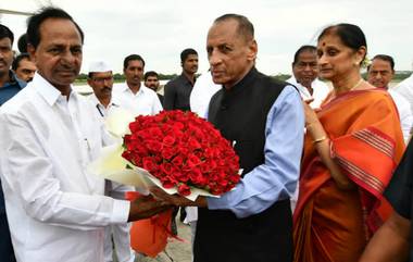 Narasimhan Farewell: రాజ్ భవన్ విడిచి వెళ్తూ భావోద్వేగానికి గురైన నరసింహన్. మాజీ గవర్నర్‌కు ఘనంగా వీడ్కోలు పలికిన తెలంగాణ ప్రభుత్వం. ఇన్నేళ్ల జ్ఞాపకాలు నెమరేసుకున్న సీఎం కేసీఆర్.