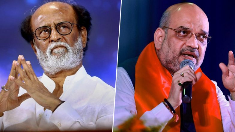 Rajinikanth vs Amit Shah on Hindi Row: అమిత్ షా.. బలవంతంగా హిందీని మాపై రుద్దవద్దు, తమిళులు హిందీ అంగీకరించే ప్రసక్తే లేదు, నీ ప్రయత్నం మానుకో, హోం మంత్రి వ్యాఖ్యలకు సూపర్స్టార్ రజినీకాంత్ కౌంటర్ Rajinikanth vs Amit Shah on Hindi Row: అమిత్ షా.. బలవంతంగా హిందీని మాపై రుద్దవద్దు, తమిళులు హిందీ అంగీకరించే ప్రసక్తే లేదు, నీ ప్రయత్నం మానుకో, హోం మంత్రి వ్యాఖ్యలకు సూపర్స్టార్ రజినీకాంత్ కౌంటర్