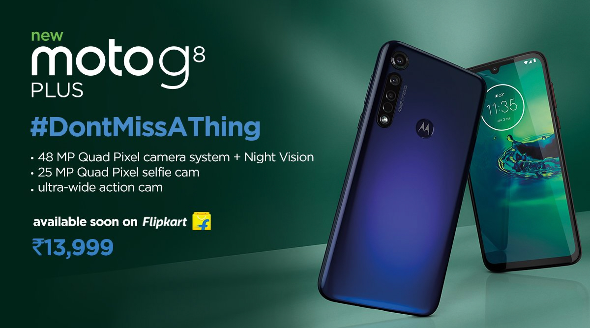 Moto G8 Plus Launched: మోటో జీ8 ప్లస్ ఇండియాలో విడుదల, అక్టోబర్ 29 నుంచి ఫ్లిప్‌కార్ట్‌లో అమ్మకాలు, ప్రత్యేక ఆకర్షణగా అడ్రినో 610 GPU గ్రాఫిక్స్, ధర రూ. 13,999