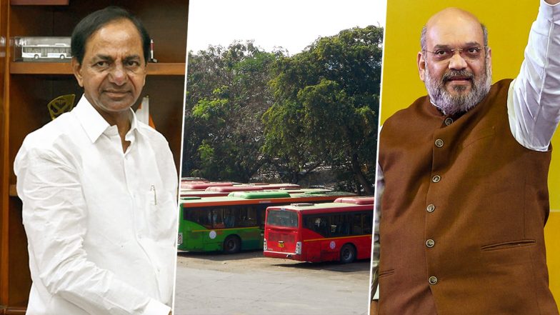 RTC JAC To Meet Amit Shah: ఆర్టీసీ సమ్మెలో మరో కీలక మలుపు, అమిత్ షాను కలవనున్న ఆర్టీసీ జేఏసీ కన్వీనర్ అశ్వత్థామరెడ్డి , భవిష్యత్ కార్యాచరణ ప్రకటించిన ఆర్టీసీ జేఏసీ, ఆర్టీసీ సమ్మెపై సీఎం కేసీఆర్ అధికారులతో సమీక్ష RTC JAC To Meet Amit Shah: ఆర్టీసీ సమ్మెలో మరో కీలక మలుపు, అమిత్ షాను కలవనున్న ఆర్టీసీ జేఏసీ కన్వీనర్ అశ్వత్థామరెడ్డి , భవిష్యత్ కార్యాచరణ ప్రకటించిన ఆర్టీసీ జేఏసీ, ఆర్టీసీ సమ్మెపై సీఎం కేసీఆర్ అధికారులతో సమీక్ష