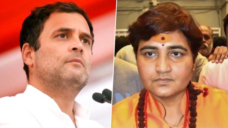 'Deshbhakt' Stir: భారత పార్లమెంటు చరిత్రలో ఇదొక దుర్దినం, ఉగ్రవాది ప్రగ్యా మరో ఉగ్రవాది అయి నాతురాం గాడ్సేను దేశభక్తుడుగా సంబోధించారు: రాహుల్ గాంధీ 'Deshbhakt' Stir: భారత పార్లమెంటు చరిత్రలో ఇదొక దుర్దినం, ఉగ్రవాది ప్రగ్యా మరో ఉగ్రవాది అయి నాతురాం గాడ్సేను దేశభక్తుడుగా సంబోధించారు: రాహుల్ గాంధీ