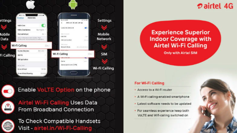 Airtel Wi-Fi Calling: అదనపు ఛార్జీలు అవసరం లేదు, ఎక్కడి నుంచైనా వైఫై కాలింగ్ సర్వీస్, తెలుగు రాష్ట్రాల్లో అందుబాటులోకి తీసుకువచ్చిన ఎయిర్‌టెల్, సపోర్ట్ చేసే ఫోన్ల లిస్ట్ ఓ సారి తెలుసుకోండి