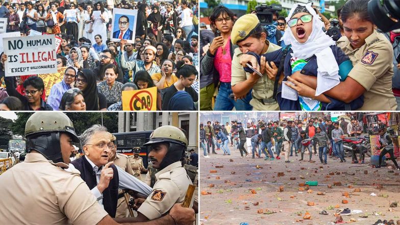 Anti- CAA Protests: నిరసనలతో అట్టుడుకుతున్న భారతదేశం, నిరసనకారుల మధ్య అల్లరిమూకలు, తీవ్ర హింసాత్మకమవుతున 'పౌరసత్వ' ఆందోళనలు, మంగళూరులో జరిపిన కాల్పుల్లో ఇద్దరు నిరసనకారుల మృతి, దేశవ్యాప్తంగా ఉద్రిక్త పరిస్థితులు Anti- CAA Protests: నిరసనలతో అట్టుడుకుతున్న భారతదేశం, నిరసనకారుల మధ్య అల్లరిమూకలు, తీవ్ర హింసాత్మకమవుతున 'పౌరసత్వ' ఆందోళనలు, మంగళూరులో జరిపిన కాల్పుల్లో ఇద్దరు నిరసనకారుల మృతి, దేశవ్యాప్తంగా ఉద్రిక్త పరిస్థితులు