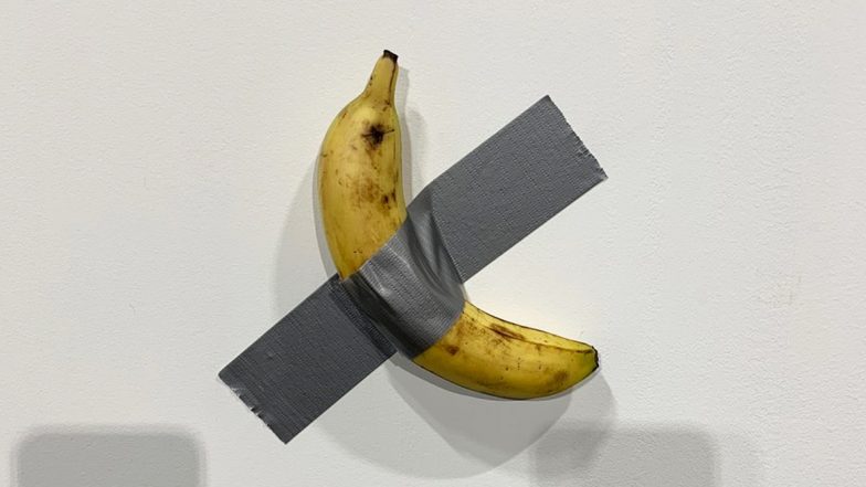 Duct-Taped Banana: ఈ అరటి పండు ధర రూ.85 లక్షలు, రెండు అరటి పండ్లను కొనుగోలు చేసిన అమెరికన్, ఇంతకీ ఏముంది ఈ పండులో.. Duct-Taped Banana: ఈ అరటి పండు ధర రూ.85 లక్షలు, రెండు అరటి పండ్లను కొనుగోలు చేసిన అమెరికన్, ఇంతకీ ఏముంది ఈ పండులో..