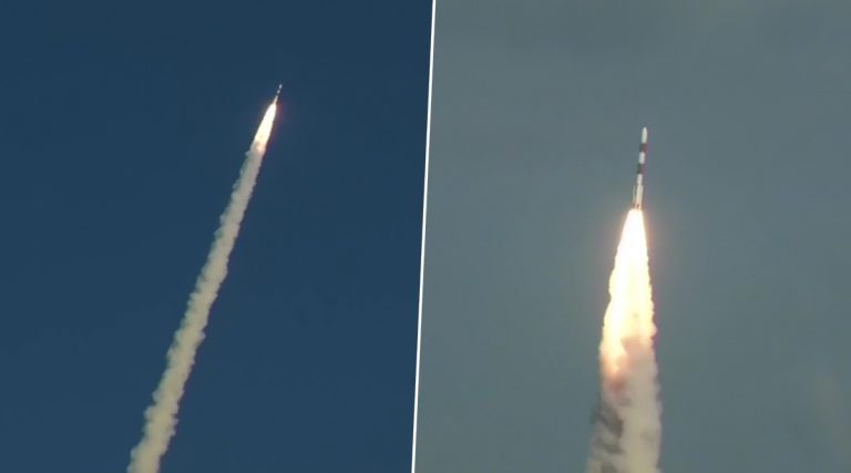 ISRO Launches SSLV-D1: విజయవంతమైన ఇస్రో SSLV-D1రాకెట్ ప్రయోగం, నిప్పులు చిమ్ముతూ నింగిలోకి దూసుకెళ్లిన భారత కీర్తి పతాక