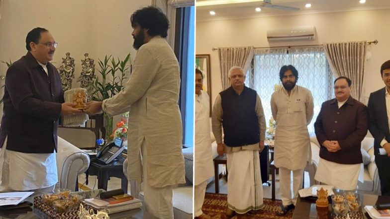 Pawan Kalyan In Delhi: ఢిల్లీలో జనసేనాధినేత, బీజేపీ వర్కింగ్ ప్రెసిడెంట్ నడ్డాను కలిసిన పవన్ కళ్యాణ్, రాజధాని మార్పు, సీఎం జగన్ నిర్ణయాలపై సమాలోచనలు, నేరుగా కాకినాడకు రానున్న పవన్ కళ్యాణ్ Pawan Kalyan In Delhi: ఢిల్లీలో జనసేనాధినేత, బీజేపీ వర్కింగ్ ప్రెసిడెంట్ నడ్డాను కలిసిన పవన్ కళ్యాణ్, రాజధాని మార్పు, సీఎం జగన్ నిర్ణయాలపై సమాలోచనలు, నేరుగా కాకినాడకు రానున్న పవన్ కళ్యాణ్