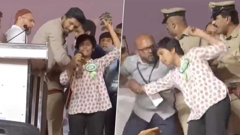 Sedition Case: సిఎఎ వ్యతిరేక సభలో యువతి 'పాకిస్థాన్ జిందాబాద్' నినాదాలపై, దేశద్రోహం కేసు నమోదు, 14 రోజుల జుడీషియల్ కస్టడీ విధించిన కోర్ట్, బీజేపీ కుట్రగా అభివర్ణించిన ఓవైసీ Sedition Case: సిఎఎ వ్యతిరేక సభలో యువతి 'పాకిస్థాన్ జిందాబాద్' నినాదాలపై, దేశద్రోహం కేసు నమోదు, 14 రోజుల జుడీషియల్ కస్టడీ విధించిన కోర్ట్, బీజేపీ కుట్రగా అభివర్ణించిన ఓవైసీ