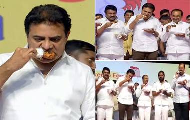 Chicken and Egg Mela: చికెన్ పుల్లుగా తినేయండి, కోడితో కరోనా రాదు, హైదరాబాద్‌లో చికెన్ ఎగ్ మేళా, చికెన్ ముక్కలు తింటూ కరోనా రాదని చెబుతున్న తెలంగాణా మంత్రులు