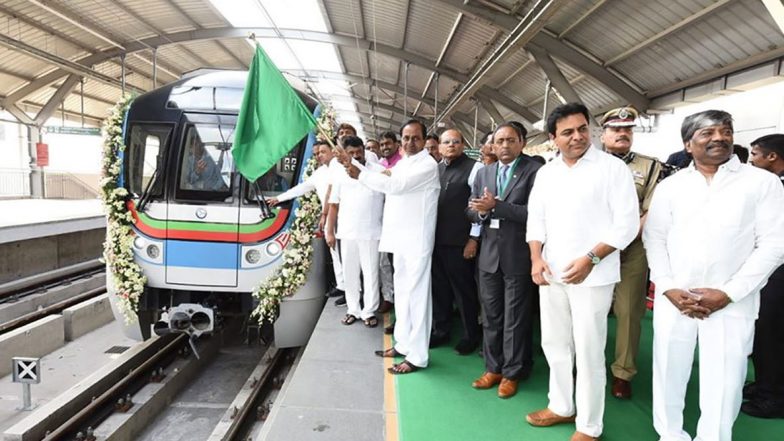Hyderabad Metro: ఈరోజు నుంచి జేబీఎస్- ఎంజీబీఎస్ మెట్రో సేవలు ప్రజలకు అందుబాటులోకి, దేశంలోనే రెండో అతిపెద్ద మెట్రో నెట్వర్క్గా హైదరాబాద్ మెట్రో అవతరణ Hyderabad Metro: ఈరోజు నుంచి జేబీఎస్- ఎంజీబీఎస్ మెట్రో సేవలు ప్రజలకు అందుబాటులోకి, దేశంలోనే రెండో అతిపెద్ద మెట్రో నెట్వర్క్గా హైదరాబాద్ మెట్రో అవతరణ