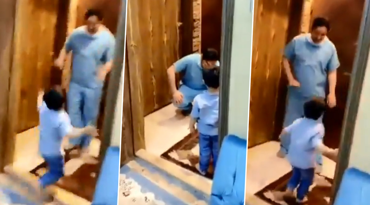 Heartbreaking video: కన్నీళ్లు తెప్పిస్తున్న తండ్రీ కొడుకుల వీడియో, కరోనావైరస్ దెబ్బకు కొడుకును దగ్గరకు తీసుకోలేని నిస్సహాయ డాక్టర్ కథ ఇది, సోషల్ మీడియాలో వైరల్