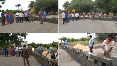 Tamil Nadu Builds Walls at AP Border: ఆంధ్ర-తమిళనాడు సరిహద్దులో గోడలు, స్థానికుల మండిపాటు, తమిళనాడు అధికారులతో చ‌ర్చించనున్న ఏపీ అధికారులు
