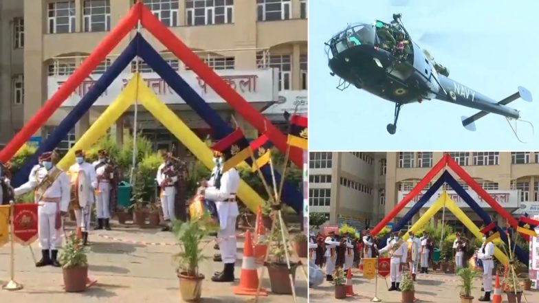 IAF Tribute to COVID19 Warriors: కోవిడ్-19 పోరాట యోధులకు అరుదైన గౌరవం, కాశ్మీర్ నుంచి కన్యాకుమారి వరకు ఆకాశం నుంచి పూలవర్షంతో భారత వాయుసేన వందనం, దేశవ్యాప్తంగా స్పూర్థిని రగిల్చిన దృశ్యం IAF Tribute to COVID19 Warriors: కోవిడ్-19 పోరాట యోధులకు అరుదైన గౌరవం, కాశ్మీర్ నుంచి కన్యాకుమారి వరకు ఆకాశం నుంచి పూలవర్షంతో భారత వాయుసేన వందనం, దేశవ్యాప్తంగా స్పూర్థిని రగిల్చిన దృశ్యం
