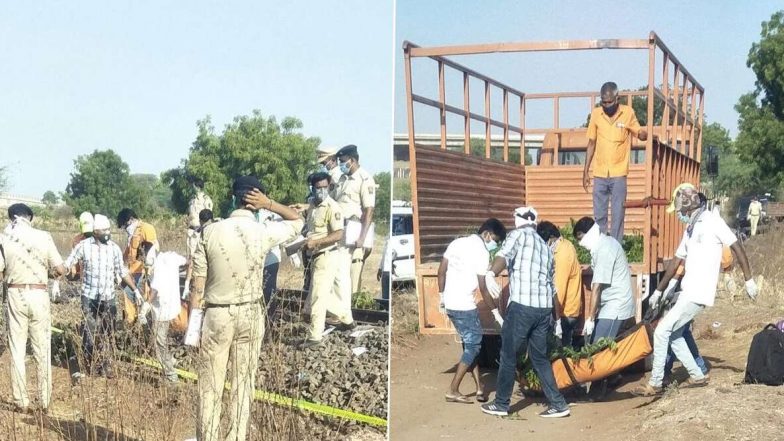 Aurangabad Train Accident: మహారాష్ట్రలో ఘోర రైలు ప్రమాదం, వలస కూలీల పైనుంచి దూసుకెళ్లిన గూడ్స్ రైలు, 16 మంది మృతి, పరిస్థితిని పర్యవేక్షించాలని అధికారులను ఆదేశించిన ప్రధాని నరేంద్ర మోదీ Aurangabad Train Accident: మహారాష్ట్రలో ఘోర రైలు ప్రమాదం, వలస కూలీల పైనుంచి దూసుకెళ్లిన గూడ్స్ రైలు, 16 మంది మృతి, పరిస్థితిని పర్యవేక్షించాలని అధికారులను ఆదేశించిన ప్రధాని నరేంద్ర మోదీ