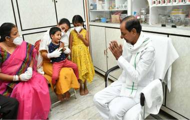 CM KCR Meets Colonel Family: కల్నల్ సంతోష్ బాబు ఫ్యామిలీని పరామర్శించిన సీఎం కేసీఆర్, సంతోష్ కుటుంబానికి ఎల్లవేళలా అండగా ఉంటామని తెలిపిన తెలంగాణ సీఎం