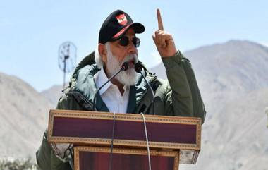 PM Modi Speech in Ladakh: భారత్ బలమేంటో ప్రపంచానికి తెలుసు, లడఖ్‌ భారత్‌లో అంతర్భాగమే, సైనికులను చూసి దేశం గర్వపడుతోంది, బార్డర్లో సైనికుల్లో ఉత్తేజాన్ని నింపిన ప్రధాని నరేంద్ర మోదీ