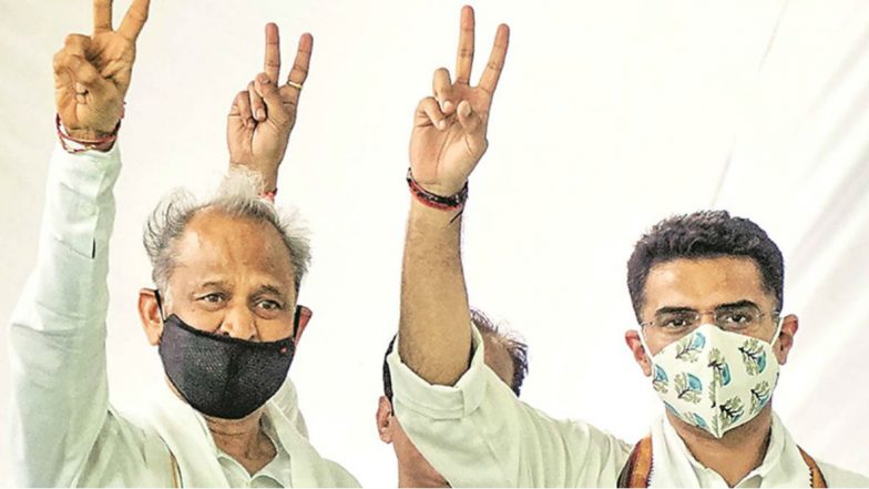 Ashok Gehlot Wins Floor Test: విశ్వాస పరీక్షలో గెహ్లాట్ విజయకేతనం, మూజువాణి ఓటుతో విజయం సాధించిన రాజస్థాన్ సీఎం, అసెంబ్లీ ఈ నెల 21కి వాయిదా Ashok Gehlot Wins Floor Test: విశ్వాస పరీక్షలో గెహ్లాట్ విజయకేతనం, మూజువాణి ఓటుతో విజయం సాధించిన రాజస్థాన్ సీఎం, అసెంబ్లీ ఈ నెల 21కి వాయిదా