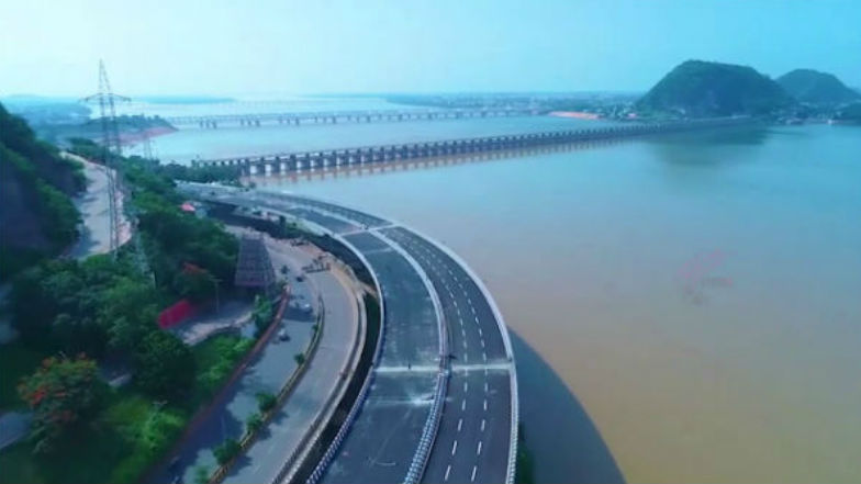 Kanaka Durga Flyover Inauguration: దేశంలో మూడో ప్రాజెక్టు, బెజవాడ వాసుల కష్టాలను తీరుస్తూ కనకదుర్గ ఫ్లైఓవర్ ప్రారంభం, రూ.502 కోట్లతో ఆరు వరుసలతో 2.6 కి.మీ మేర దుర్గ గుడి వంతెన Kanaka Durga Flyover Inauguration: దేశంలో మూడో ప్రాజెక్టు, బెజవాడ వాసుల కష్టాలను తీరుస్తూ కనకదుర్గ ఫ్లైఓవర్ ప్రారంభం, రూ.502 కోట్లతో ఆరు వరుసలతో 2.6 కి.మీ మేర దుర్గ గుడి వంతెన