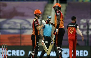 SRH vs RCB Highlights IPL 2020: ఉత్కంఠభరిత పోరులో సన్‌రైజర్స్ హైదరాబాద్ సూపర్ విక్టరీ, ఎలిమినేటర్ మ్యాచ్‌లో 6 వికెట్ల తేడాతో గెలుపు, బెంగళూరుకు 'ఈసాల' కూడా హ్యాండ్ ఇచ్చిన ఐపీఎల్ కప్