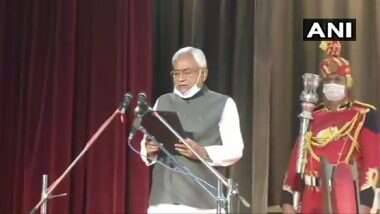 Nitish Takes Oath as Bihar CM: ఏడవసారి బీహార్ సీఎంగా నితీష్ కుమార్ ప్రమాణ స్వీకారం, ఉపముఖ్యమంత్రులుగా తార్‌కిషోర్ ప్రసాద్, రేణూ దేవీ, 12 మంది మంత్రులతో కొత్త క్యాబినెట్