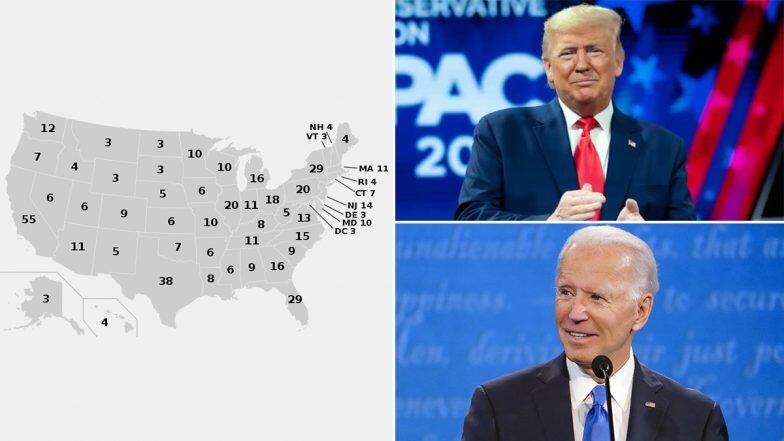 US Election 2020: అమెరికా హీరో ఎవరు..జీరో ఎవరు? వెనుకబడిన ట్రంప్, దూసుకెళ్తున్న బైడెన్, 270 ఎలక్టోరల్ ఓట్లు గెలుచుకున్నవారికే అమెరికా అధ్యక్ష పీఠం US Election 2020: అమెరికా హీరో ఎవరు..జీరో ఎవరు? వెనుకబడిన ట్రంప్, దూసుకెళ్తున్న బైడెన్, 270 ఎలక్టోరల్ ఓట్లు గెలుచుకున్నవారికే అమెరికా అధ్యక్ష పీఠం