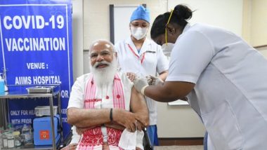 PM Modi Takes COVID-19 Vaccine: కరోనా వ్యాక్సిన్ వేయించుకున్న భారత ప్రధాని నరేంద్ర మోదీ, ప్రధానికి టీకా ఇచ్చిన సిస్టర్‌ నివేదా, అర్హులైన ప్రతి ఒక్కరు కొవిడ్‌ టీకా వేయించుకోవాలని ప్రధాని పిలుపు
