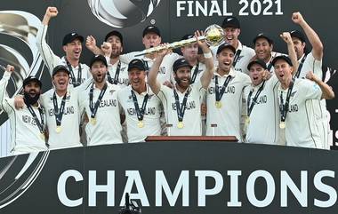 New Zealand Win WTC 21: తొలి టెస్ట్ క్రికెట్ ప్రపంచ ఛాంపియన్‌గా అవతరించిన న్యూజిలాండ్, ఫైనల్‌లో భారత్‌పై 8 వెకెట్ల తేడాతో ఘన విజయం