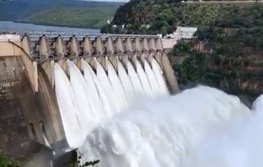 Srisailam Dam: తెలంగాణలో కురస్తున్న భారీ వర్షాలకు శ్రీశైలం, నాగార్జున సాగర్ ప్రాజెక్టులకు భారీగా చేరుతున్న నీరు, నాగార్జున సాగర్ కు పెరుగుతున్న వరద ప్రవాహం,