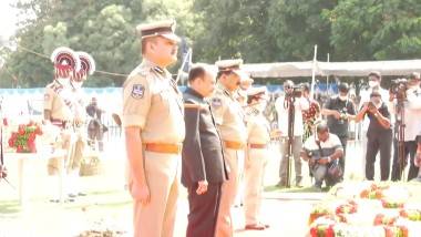 Police Commemoration Day 2021: అమర వీరులకు తెలంగాణ ప్రభుత్వం నివాళి, పోలీసుల ప్రాణ త్యాగాలు మరువలేనివని తెలిపిన డీజీపీ మహేందర్ రెడ్డి, ప్రభుత్వం అన్ని విధాల ఆదుకుంటుందని తెలిపిన హోం మంత్రి అలీ