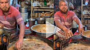 Viral Video: మరుగుతున్న నూనెలో చేయి పెట్టి చికెన్ తీస్తున్న చెఫ్, సోషల్ మీడియాలో వైరల్ అవుతున్న వీడియో ఇదే