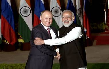 Putin meets PM Modi: భారత్- రష్యా మధ్య కీలక ఒప్పందాలు, ఇక నుంచి భారత్‌లోనే తయారుకానున్న ఏకే-203 గన్స్, రష్యా అధ్యక్షుడు పుతిన్‌తో ప్రధాని మోడీ సమావేశం