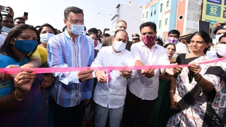 Hyderabad: పాతబస్తీ నుంచి ఎల్బీనగర్‌ వైపు ట్రాఫిక్ కష్టాలు తీరినట్లే, ఒవైసీ- మిధాని కూడళ్లలో ఫ్లైఓవర్‌ను ప్రారంభించిన మంత్రి కేటీఆర్, రూ.80 కోట్లు వెచ్చించి మూడు వరుసల రహదారిని 1.3కిలోమీటర్ల నిర్మించిన జీహెచ్‌ఎంసీ