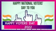 National Voter Day 2022: నేడు జాతీయ ఓటరు దినోత్సవం, ఎందుకు జరుపుకుంటారో తెలుసుకోండి...