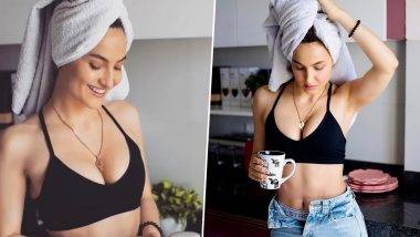 Elli Avram Hot Photos: బ్లాక్ బ్రాతో యువకుల నిద్రను పాడు చేస్తున్న సెక్సీ ఫిగర్ ఎల్లీ అవ్రమ్, అర్ధ నగ్న అందాలను చూస్తుంటే..