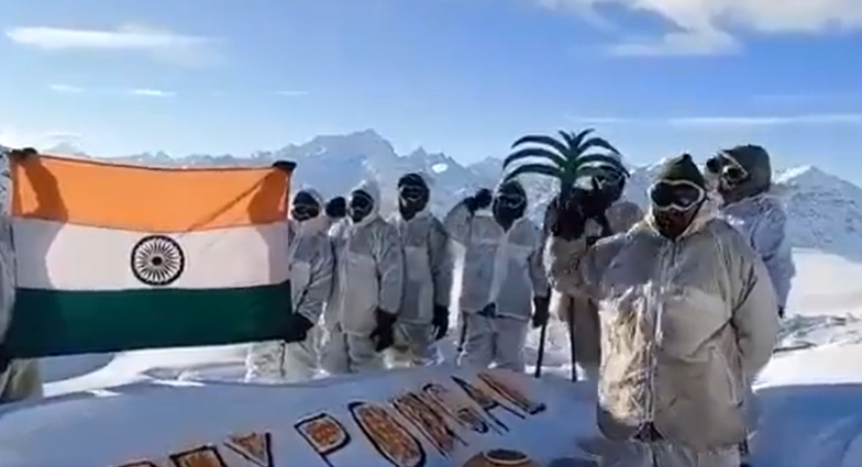 Soldiers Pongal Wishes: దేశప్రజలకు సైన్యం పొంగల్ శుభాకాంక్షలు, మంచుకొండల్లో విధులు నిర్వర్తిస్తున్న చోటనే విషెస్ చెప్పిన సైనికులు: వీడియో