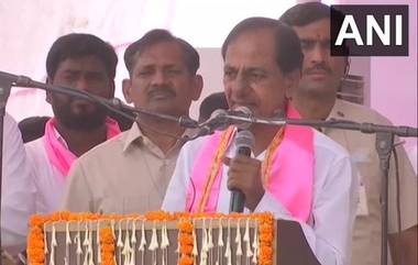 CM KCR at Dhrana: పీయూష్ గోయ‌ల్ కాదు.. పీయూష్ గోల్ మాల్, మోదీని త‌రిమికొడుతామని సీఎం కేసీఆర్ హెచ్చరిక, ఇంటిగ్రేటెడ్ అగ్రిక‌ల్చ‌ర్ పాల‌సీ రూపొందించాలని కేంద్రానికి డిమాండ్