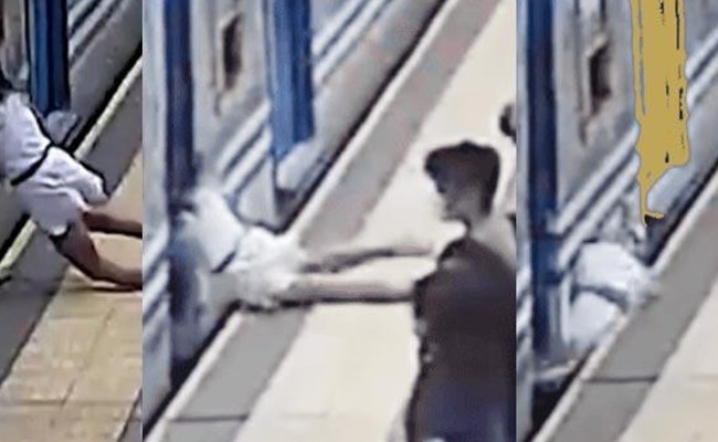Argentina Viral Video: వేగంగా దూసుకొస్తున్న రైలు కింద సడన్‌గా పడిపోయిన యువతి, వెంటనే రైలు ఆపేసి అప్రమత్తమైన రైల్వే అధికారులు