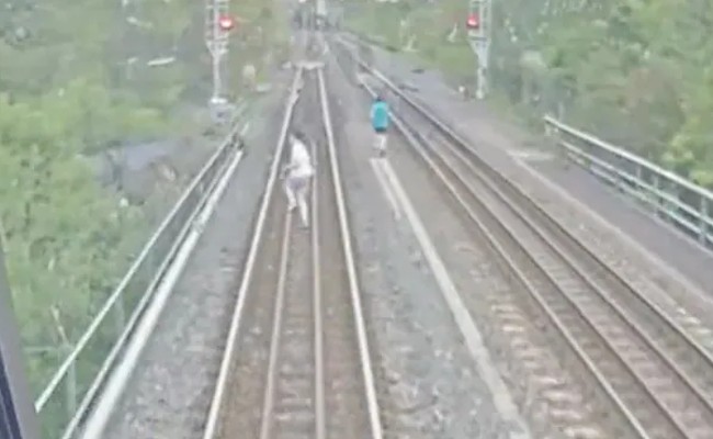 Viral Video: భయంకరమైన వీడియో, వేగంగా వస్తున్న రైలు.. రెప్పపాటులో చావు నుంచి తప్పించుకున్న బాలుడు, వీడియోను ట్విట్టర్‌లో షేర్ చేసిన మెట్రోలింక్స్