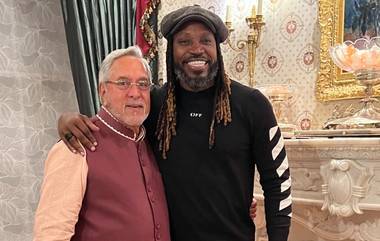 Vijay Mallya Meets Chris Gayle: క్రిస్ గేల్ నా ఫేవరేట్ అంటున్న విజయ్ మాల్యా, అతనితో కలిసి దిగిన ఫోటోను షేర్ చేసిన మాల్యా