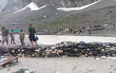 Amarnath Cloudburst: ఆకాశానికి చిల్లుపడిందా? అన్నట్లు అమర్‌నాథ్ గుహవద్ద కుంభవృష్టి, 13 మందికి పైగా మృతి, 20 మందికి పైగా గల్లంతు, ఆకస్మిక వరదలతో కొట్టుకుపోయిన యాత్రికుల టెంట్లు