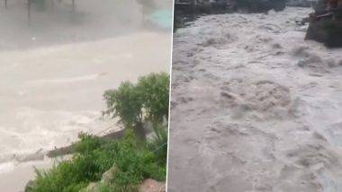 Himachal Pradesh Cloudburst: వైరల్ వీడియో.. ఒక్కసారిగా విరుచుకుపడిన క్లౌడ్‌బ‌స్ట్, నలుగురు గల్లంతు, హిమాచ‌ల్ ప్ర‌దేశ్‌లో కులు జిల్లాలో విషాద ఘటన